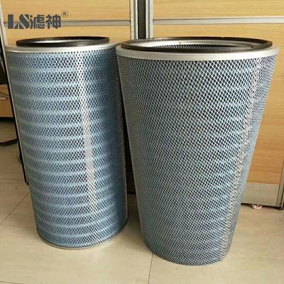 Industrielle HEPA-Staubfilterpatrone Zyklon 3 Lugs Flanschkollektor für Gasturbine