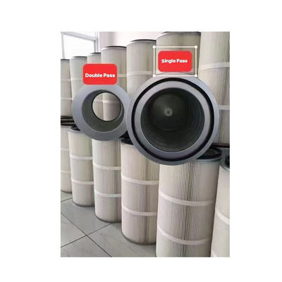 Beschichtete Staubfilterpatrone 0,5 μm für Schussstrahmaschine